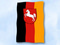 Flagge Niedersachsen
 im Hochformat (Glanzpolyester) Flagge Flaggen Fahne Fahnen kaufen bestellen Shop