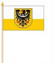 Stockflagge Niederschlesien
 (45 x 30 cm) Flagge Flaggen Fahne Fahnen kaufen bestellen Shop