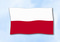 Flagge Polen
 im Querformat (Glanzpolyester)