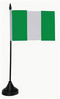 Tisch-Flagge Nigeria 15x10cm
 mit Kunststoffstnder kaufen