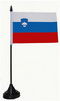 Tisch-Flagge Slowenien 15x10cm
 mit Kunststoffständer Flagge Flaggen Fahne Fahnen kaufen bestellen Shop