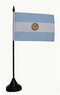 Tisch-Flagge Argentinien 15x10cm
 mit Kunststoffständer Flagge Flaggen Fahne Fahnen kaufen bestellen Shop