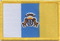Aufnäher Flagge Kanaren
 (8,5 x 5,5 cm) Flagge Flaggen Fahne Fahnen kaufen bestellen Shop