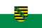 Flagge Sachsen mit Wappen
 im Querformat (Glanzpolyester) Flagge Flaggen Fahne Fahnen kaufen bestellen Shop