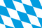 Flagge Bayern Raute
 im Querformat (Glanzpolyester) Flagge Flaggen Fahne Fahnen kaufen bestellen Shop