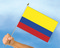 Stockflaggen Kolumbien
 (45 x 30 cm) Flagge Flaggen Fahne Fahnen kaufen bestellen Shop