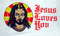 Flagge Jesus Loves You
 (150 x 90 cm) Flagge Flaggen Fahne Fahnen kaufen bestellen Shop