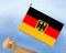 Stockflaggen Deutschland mit Adler
 (45 x 30 cm) Flagge Flaggen Fahne Fahnen kaufen bestellen Shop