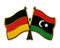 Freundschafts-Pin
 Deutschland - Libyen (1951-1969) Flagge Flaggen Fahne Fahnen kaufen bestellen Shop