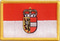 Aufnäher Flagge Salzburg
 (8,5 x 5,5 cm)