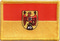 Aufnäher Flagge Burgenland
 (8,5 x 5,5 cm) Flagge Flaggen Fahne Fahnen kaufen bestellen Shop