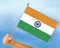 Stockflaggen Indien
 (45 x 30 cm) Flagge Flaggen Fahne Fahnen kaufen bestellen Shop