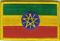 Aufnäher Flagge Äthiopien
 (8,5 x 5,5 cm) Flagge Flaggen Fahne Fahnen kaufen bestellen Shop