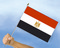 Stockflaggen gypten
 (45 x 30 cm) Flagge Flaggen Fahne Fahnen kaufen bestellen Shop