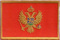 Aufnäher Flagge Montenegro
 (8,5 x 5,5 cm) Flagge Flaggen Fahne Fahnen kaufen bestellen Shop