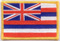 Aufnäher Flagge Hawaii
 (8,5 x 5,5 cm) Flagge Flaggen Fahne Fahnen kaufen bestellen Shop