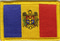 Aufnäher Flagge Moldawien
 (8,5 x 5,5 cm) Flagge Flaggen Fahne Fahnen kaufen bestellen Shop