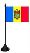 Tisch-Flagge Moldawien 15x10cm
 mit Kunststoffständer Flagge Flaggen Fahne Fahnen kaufen bestellen Shop