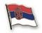 Flaggen-Pin Serbien mit Wappen Flagge Flaggen Fahne Fahnen kaufen bestellen Shop