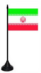 Tisch-Flagge Iran 15x10cm
 mit Kunststoffständer Flagge Flaggen Fahne Fahnen kaufen bestellen Shop