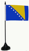 Tisch-Flagge Bosnien und Herzegowina 15x10cm
 mit Kunststoffständer Flagge Flaggen Fahne Fahnen kaufen bestellen Shop