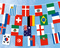 Flaggenkette International 9m