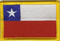 Aufnäher Flagge Chile
 (8,5 x 5,5 cm) Flagge Flaggen Fahne Fahnen kaufen bestellen Shop