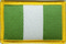 Aufnäher Flagge Nigeria
 (8,5 x 5,5 cm) Flagge Flaggen Fahne Fahnen kaufen bestellen Shop