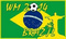 Flagge WM 2014 Brasilien
 (150 x 90 cm) Flagge Flaggen Fahne Fahnen kaufen bestellen Shop