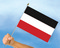 Stockflagge Deutsches Kaiserreich 1870-1919
 (45 x 30 cm) kaufen