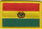 Aufnäher Flagge Bolivien
 (8,5 x 5,5 cm) Flagge Flaggen Fahne Fahnen kaufen bestellen Shop