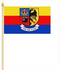 Stockflagge Nordfriesland
 Lewer duad üs Slav!
 (45 x 30 cm)