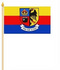 Stockflagge Nordfriesland
 Lewer duad s Slav!
 (45 x 30 cm)