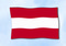 Flagge Österreich
 im Querformat (Glanzpolyester)