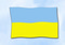 Flagge Ukraine
 im Querformat (Glanzpolyester)