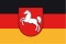 Flagge Niedersachsen
 im Querformat (Glanzpolyester) kaufen