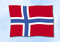 Flagge Norwegen
 im Querformat (Glanzpolyester)