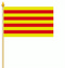 Stockflagge Katalonien
 (45 x 30 cm) Flagge Flaggen Fahne Fahnen kaufen bestellen Shop