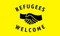 Flagge Refugees Welcome
 (150 x 90 cm) Flagge Flaggen Fahne Fahnen kaufen bestellen Shop