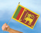 Stockflaggen Sri Lanka
 (45 x 30 cm) Flagge Flaggen Fahne Fahnen kaufen bestellen Shop