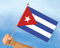 Stockflaggen Kuba
 (45 x 30 cm) Flagge Flaggen Fahne Fahnen kaufen bestellen Shop