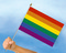Stockflagge Regenbogen (LGBTQI Pride)
 (40 x 30 cm) kaufen