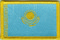 Aufnher Flagge Kasachstan
 (8,5 x 5,5 cm) Flagge Flaggen Fahne Fahnen kaufen bestellen Shop
