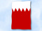 Flagge Bahrain
 im Hochformat (Glanzpolyester) Flagge Flaggen Fahne Fahnen kaufen bestellen Shop