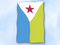 Flagge Dschibuti
 im Hochformat (Glanzpolyester) Flagge Flaggen Fahne Fahnen kaufen bestellen Shop