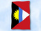 Flagge Antigua und Barbuda
 im Hochformat (Glanzpolyester) Flagge Flaggen Fahne Fahnen kaufen bestellen Shop