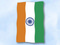 Flagge Indien
 im Hochformat (Glanzpolyester)