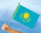 Stockflaggen Kasachstan
 (45 x 30 cm) Flagge Flaggen Fahne Fahnen kaufen bestellen Shop