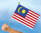 Stockflaggen Malaysia
 (45 x 30 cm) Flagge Flaggen Fahne Fahnen kaufen bestellen Shop