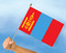 Stockflaggen Mongolei
 (45 x 30 cm) Flagge Flaggen Fahne Fahnen kaufen bestellen Shop